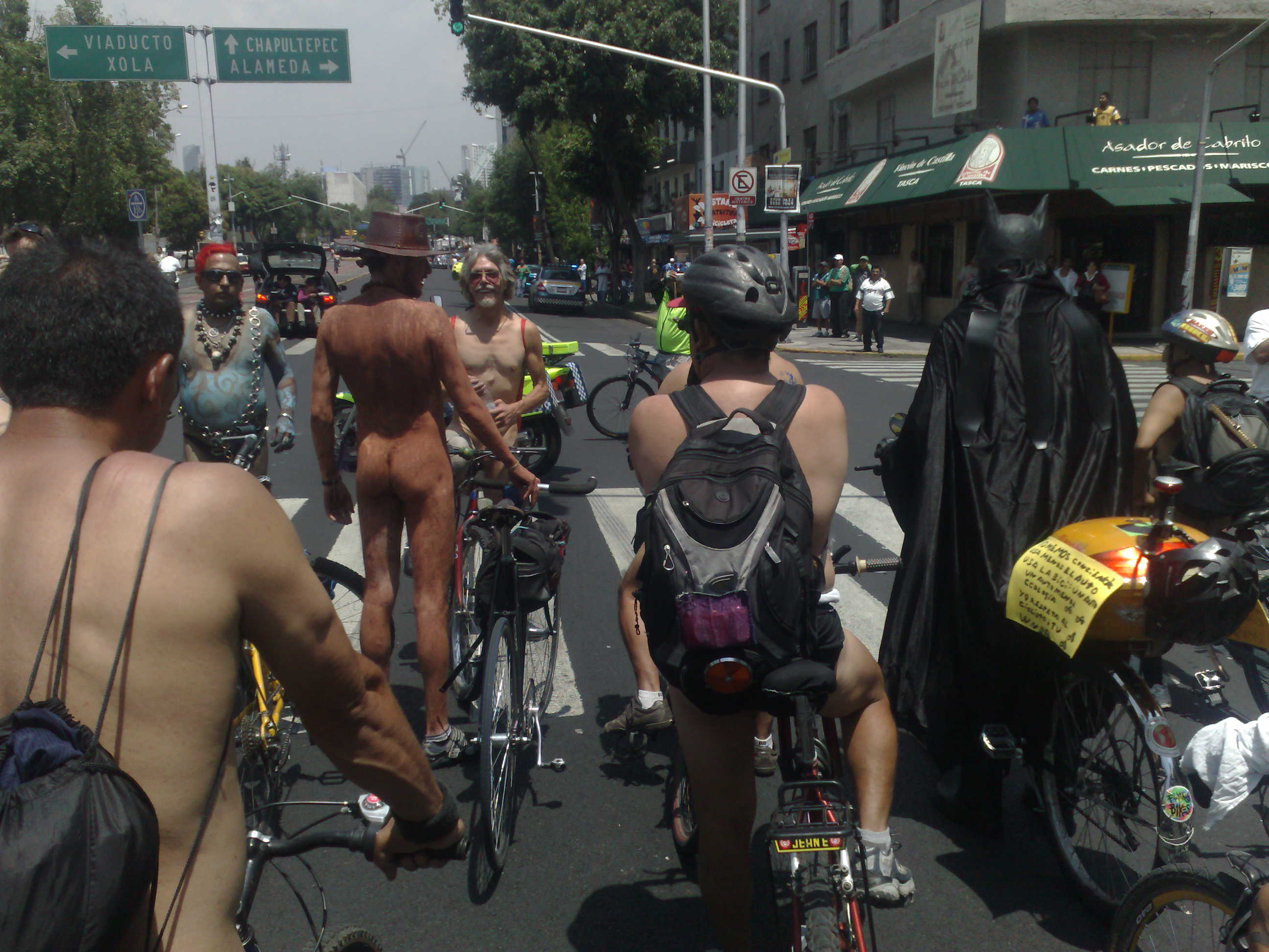 World Naked bike Ride Mexico 2010 World Naked bike Ride Mexico 2010