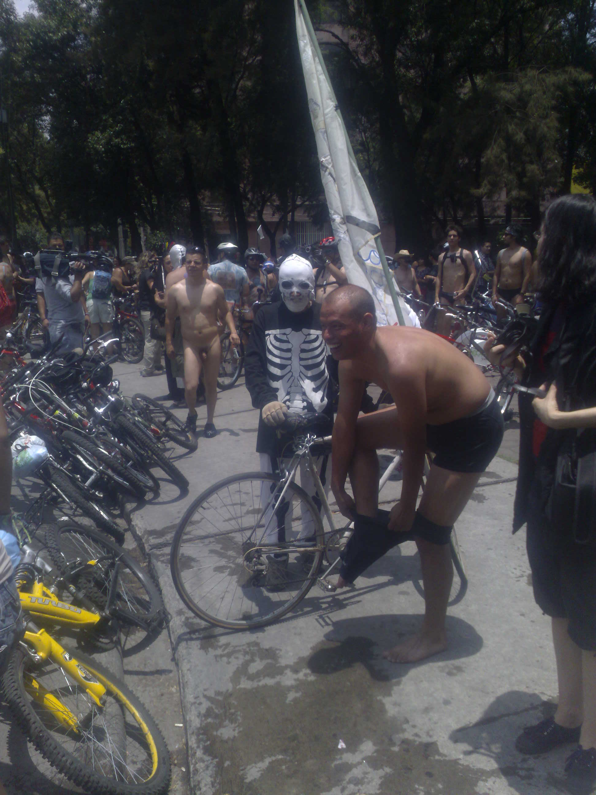 World Naked bike Ride Mexico 2010 World Naked bike Ride Mexico 2010